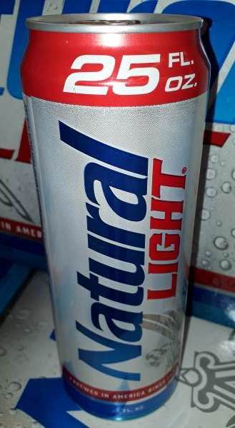 Here's a 25 oz can of Natty Lite by the Anheiser Busch Brewery.