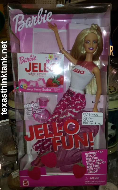 Here's a pic of Jell-o Fun Barbie, including a package of the limited edition Very Berry Barbie Jell-O.
