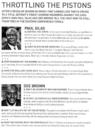 Image Credit: ESPN - The Magazine, June 5,2006 Issue, page 47, from an article by Chris Palmer titled "Double Clutch", about the Detroit Pistons