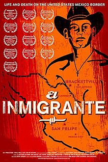 Poster for the documentry film "El Inmigrante" ("The Immigrant") by David and John Eckenrode and John Sheedy, about Eusebio de Haro.