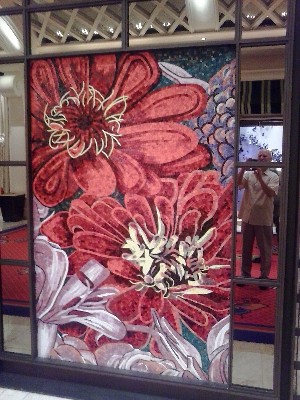 An example of the art work found on the walls of The Wynn Resort and The Encore Resorts on the Las Vegas Strip.