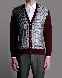 Pic of a cardigan sweat by Brioni Men's Clothing, which has a boutique in the esplanade of The Wynn Resort in Las Vegas, Nevada.