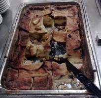 Photo of the bread pudding found by the author at the buffet of The Westgate Resort and Casino.