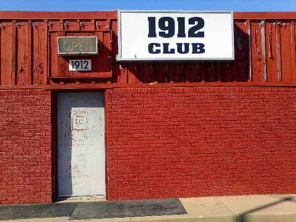 Photo of the front of the 1912 Club on Hemphill just south of Downtown Fort Worth, Texas.