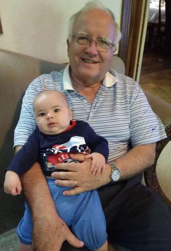 Luke with his Grandpa Bill Neilon of Duncanville, TX.