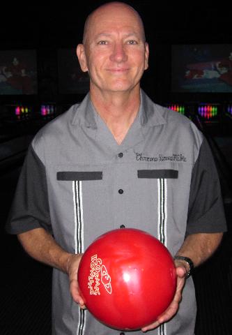 Las Vegas poetry is represented at the bowling alley by Chrome Dome Mike in the bowling alley at the iT'Z Family Food & Fun in Euless, Texas.