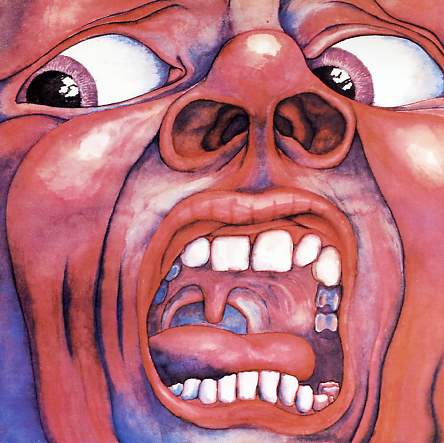 Cover art for the album In the Court of the Crimson King by the progress rock band King Crimson