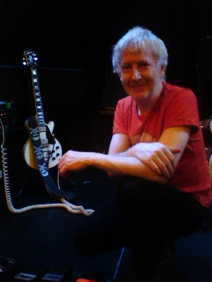 Gerry Leonard photo, taken at McDavid Studio in Fort Worth, Texas after the live Duncan Sheik show, where Gerry provided some awesome shoe gazing lead and ambient guitar work.