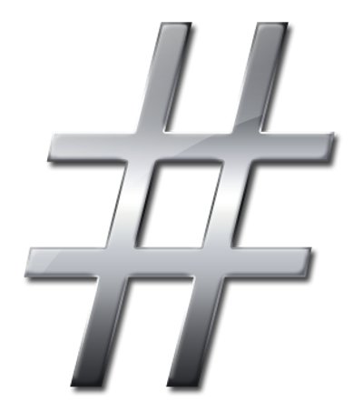 Pic of a hashtag.