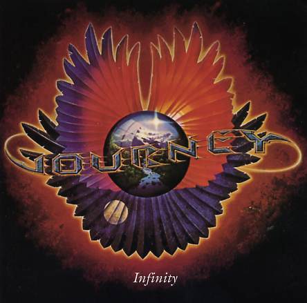 CD insert art for the infinity album by the rock band Journey