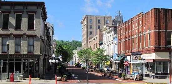 Downtown Frankfort, Kentucky on May 1st 2017, from the south.