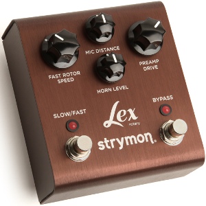 Image of the Lex Rotary effects pedal by Strymon is a fine leslie speaker pedal.
