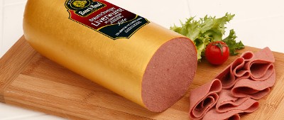 Pic of some delicious Boar's Head Liverwurst Braunschweiger Lite lunch meat which can be found at the deli counter of any grocery store.