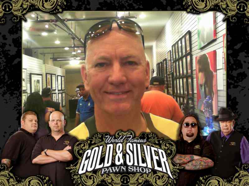 Pic of the author taken at the famous Gold & Silver Pawn Shop.