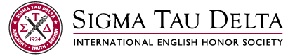 Behold the logo of the Sigma Tau Delta fraternaty, the international English Honor Society.