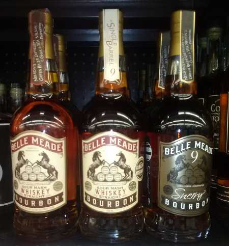 A photo of Belle Meade Whiskey which is a stright bourbon made by Andy and Charlie Nelson's GreenBrier Distillery.