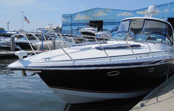 Here's the Formula brand cruiser Maxed Out! docked in front of the Legendary Marina in Destin, Florida.