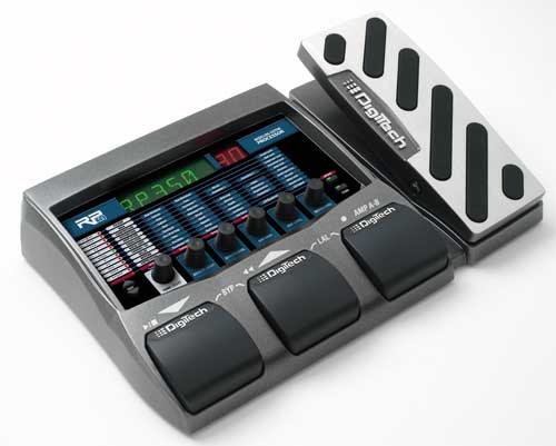 Pic of the Digitech RP-350 multi-effects pedal for guitar.