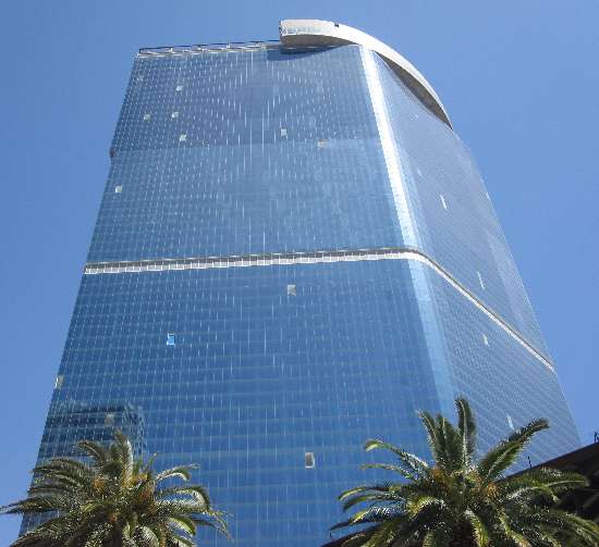 The Fontainebleau building in Las Vegas, taken by the author from the West side by the CVS Pharmacy.