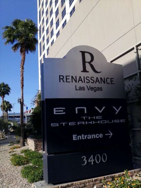 The Renaissance Las Vegas Hotel featuring the Five Star Envy Steakhouse has a real cool vibe.