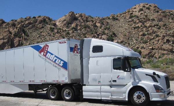 Here's a picture of a tractor-trailer rig taken along I-10 in southern New Mexico.